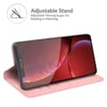 Miniatyrbild 2 av 6: iPhone 13 Pro Max - Solid Läder Flip Fodral - Ljus Rosa