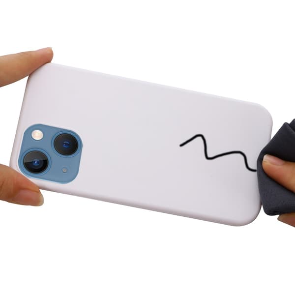 iPhone 13 Skal MagSafe Liquid Silikon Vit