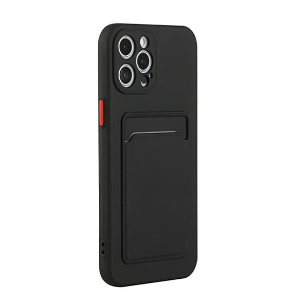 iPhone 13 Pro Skal Med Kortfack Svart
