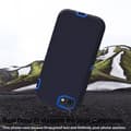 Miniatyrbild 3 av 6: iPhone 7/8/SE (2020/2022) - Shockproof Hybrid Armor Skal - Mörk Blå/Blå