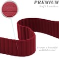 Miniatyrbild 6 av 6: Magnetisk Loop Armband I Äkta Läder Apple Watch 40/38 mm - Röd