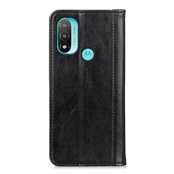 Motorola Moto E20 / E40 Fodral Flip Split Läder Svart