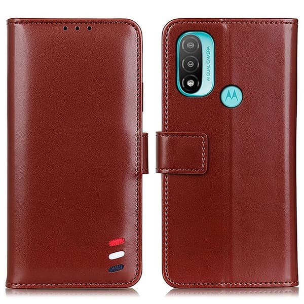 Motorola Moto E20 / E40 Fodral Tri-Color Brun