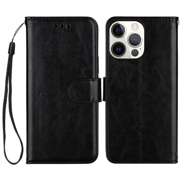 iPhone 13 Pro Fodral Crazy Horse Läder Brun