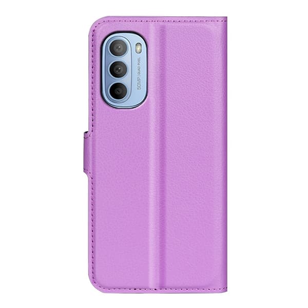 Motorola Moto G31 / G41 Fodral Litchi Textur Lila