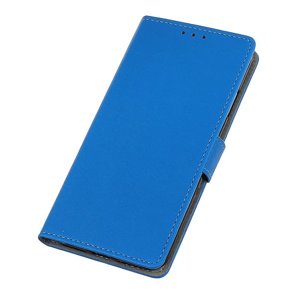 Motorola Moto G200 Fodral Solid Läder Blå