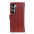 Miniatyrbild 3 av 6: Motorola Moto G200 Fodral Litchi Läder Brun
