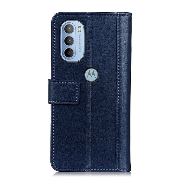 Motorola Moto G31 / G41 Fodral Läder Blå