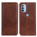 Miniatyrbild 1 av 6: Motorola Moto G31 / G41 Fodral Flip Split Läder Brun
