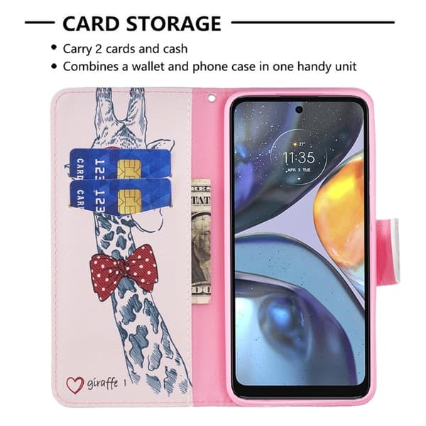 Motorola Moto G22 Fodral Tryck Giraff