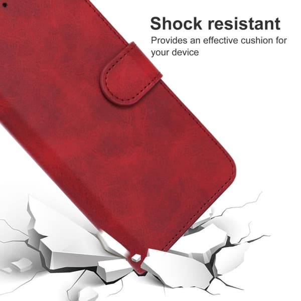 Motorola Moto G22 Fodral Läder Röd