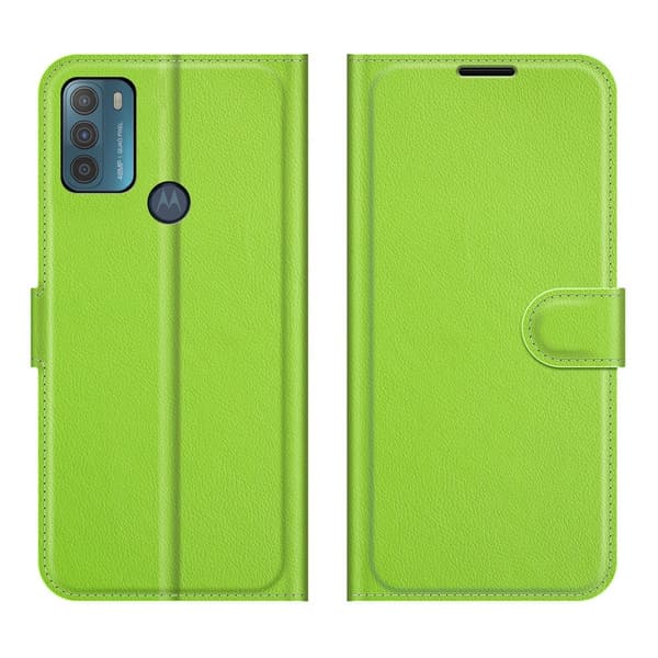 Motorola Moto G50 - Litchi Plånboksfodral - Grön