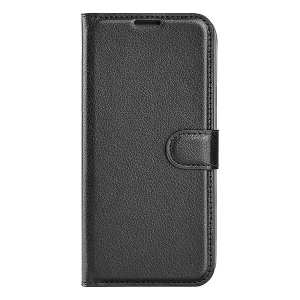 Motorola Moto G71 Fodral Litchi Textur Svart