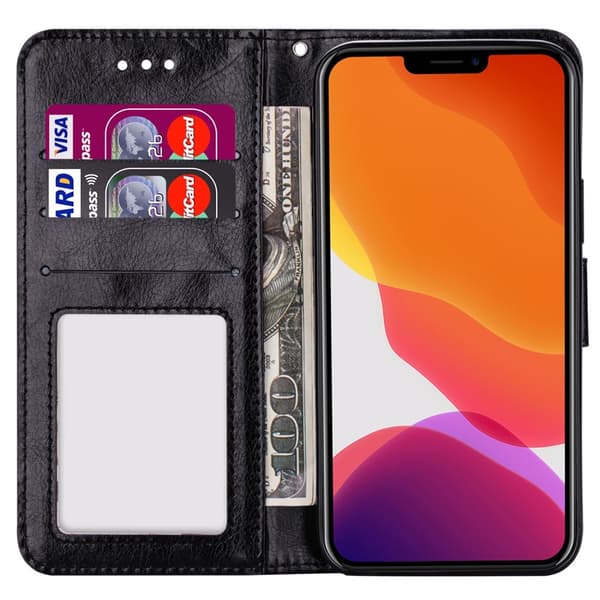 iPhone 13 Pro Max Fodral Crazy Horse Läder Brun