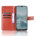 Miniatyrbild 5 av 6: Nokia G10 / G20 Fodral Crazy Horse Läder Brun