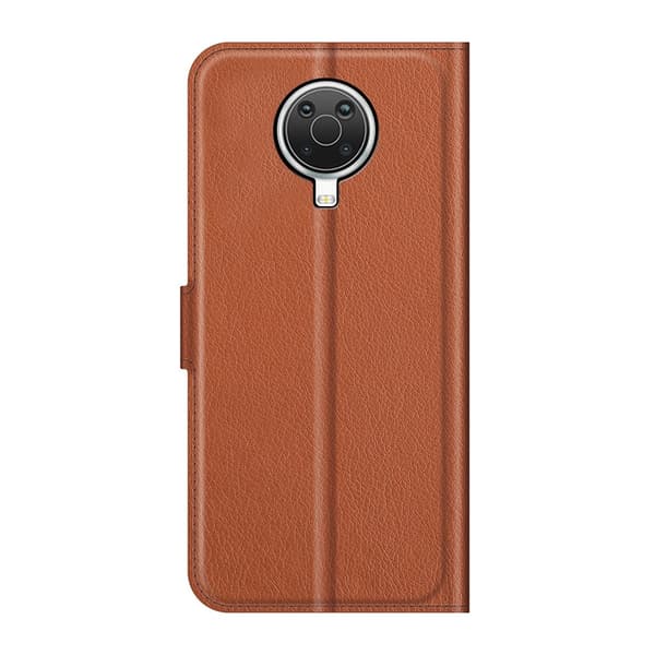 Nokia G10 / G20 Fodral Litchi Läder Brun