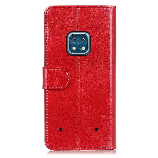 Nokia XR20 Fodral Crazy Horse Läder Röd