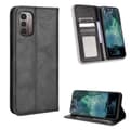 Miniatyrbild 1 av 6: Nokia G11 / G21 Fodral Flip Retro Svart
