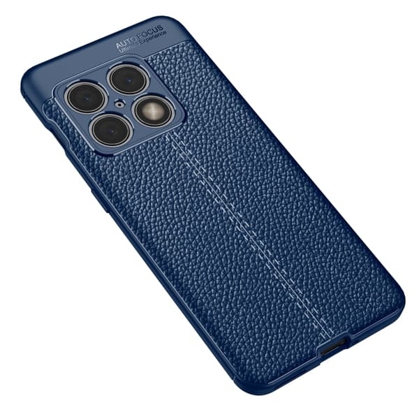 OnePlus 10 Pro 5G Skal Litchi Textur Blå
