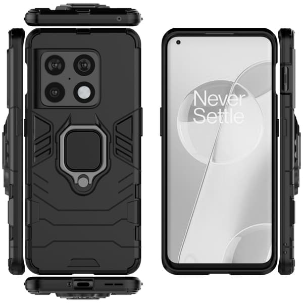 OnePlus 10 Pro 5G Skal Ring Hybrid Svart