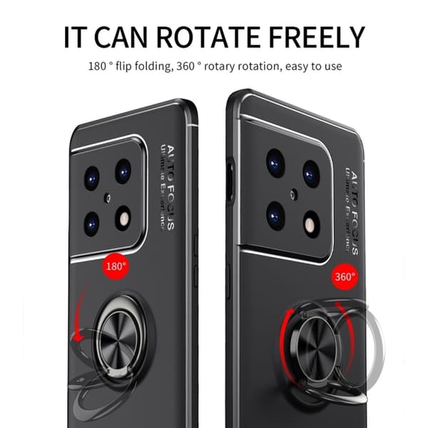 OnePlus 10 Pro 5G Skal Ring Svart/Röd