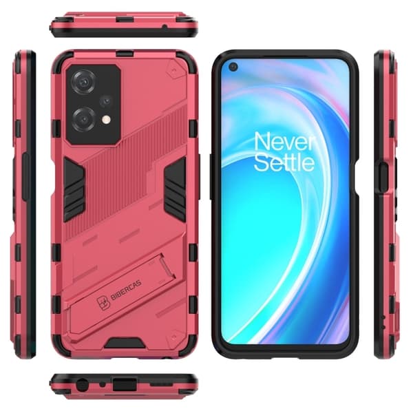 OnePlus Nord CE 2 Lite 5G Skal Hybrid Armor Kickstand Rosa