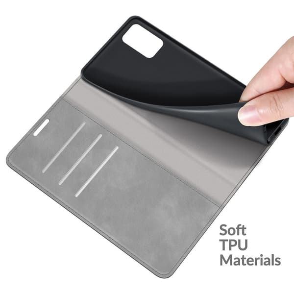 Samsung Galaxy A03s Magnetisk Flip Fodral Grå