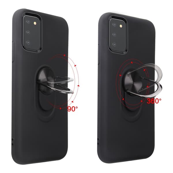 Samsung Galaxy A03s Skal Hybrid Ring Svart