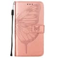 Miniatyrbild 2 av 6: Samsung Galaxy A03s Fodral Tryckt Butterfly Roséguld