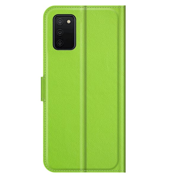 Samsung Galaxy A03s Fodral Litchi Läder Grön