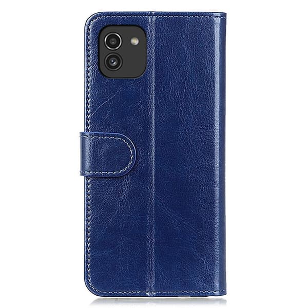 Samsung Galaxy A03 Fodral Crazy Horse Blå