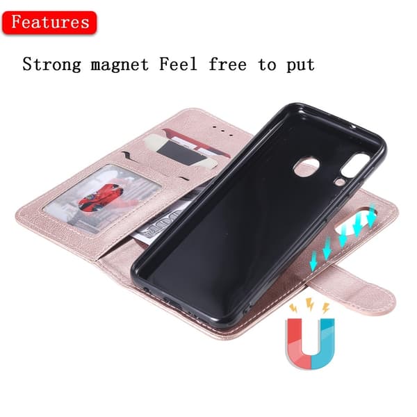 Samsung Galaxy A20e - 2in1 Magnet Skal / Plånboksfodral - Roséguld