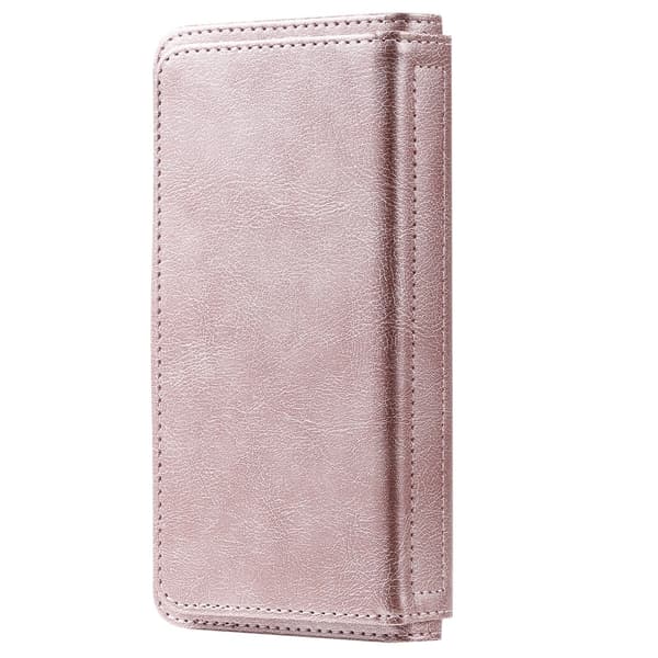 Samsung Galaxy A22 5G - Multifunktionellt Läder Fodral - Roséguld