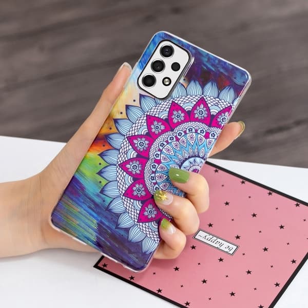 Samsung Galaxy A33 5G Skal Glow-in-dark Mandala Blomma