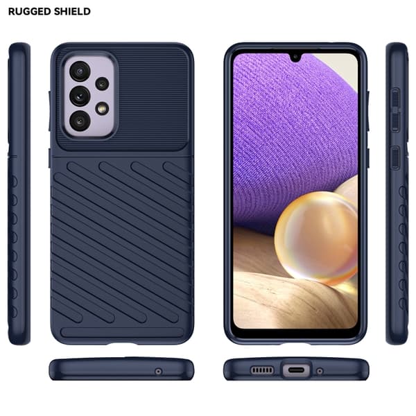 Samsung Galaxy A33 5G Skal Twill Textur Blå