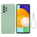 Miniatyrbild 1 av 6: Samsung Galaxy A53 5G Skal Liquid Silikon Med Strap Grön