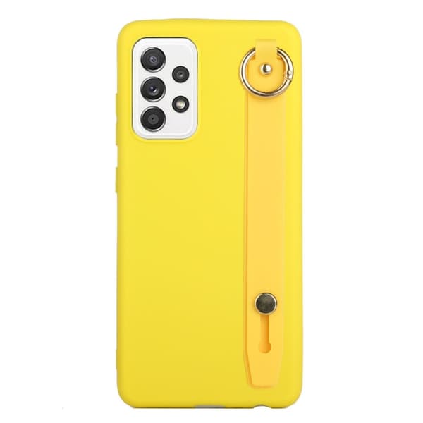 Samsung Galaxy A53 5G Skal TPU Med Fingerstrap Gul