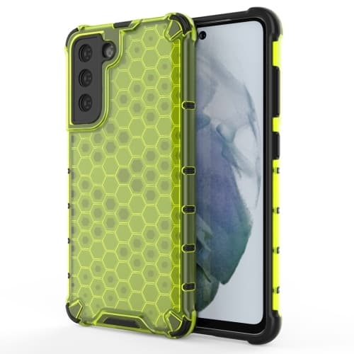 Samsung Galaxy S21 FE Skal Armor Honeycomb Textur Grön