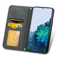 Miniatyrbild 5 av 6: Samsung Galaxy S22 Plus Fodral Flip Retro Läder Grå