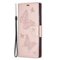Miniatyrbild 4 av 6: Samsung Galaxy S22 Ultra Fodral Butterfly Roséguld