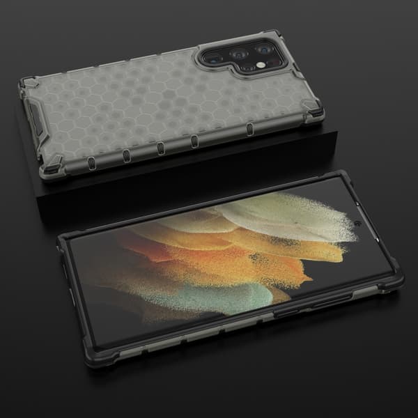 Samsung Galaxy S22 Ultra Skal Armor Honeycomb Svart