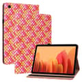 Miniatyrbild 1 av 6: Samsung Galaxy Tab A7 10.4 Fodral Vävd Textur Rosa/Gul