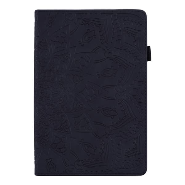 Samsung Galaxy Tab A8 10.5 (2021) Fodral Tryckt Flower Svart