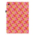 Miniatyrbild 3 av 6: Samsung Galaxy Tab A8 10.5 Fodral Vävd Textur Rosa/Gul
