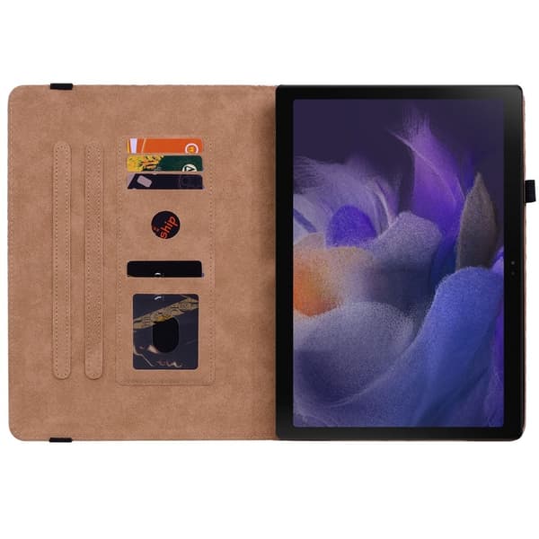 Samsung Galaxy Tab A8 10.5 Fodral Vävd Textur Rosa/Gul