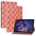 Miniatyrbild 1 av 6: Samsung Galaxy Tab A8 10.5 Fodral Vävd Textur Rosa/Gul