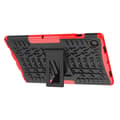 Miniatyrbild 5 av 6: Samsung Galaxy Tab A8 10.5 (2021) Skal Rugged Kickstand Armor Röd