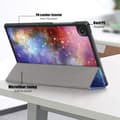 Miniatyrbild 6 av 6: Samsung Galaxy Tab A8 10.5 (2021) Fodral Tri-Fold Cosmic Space