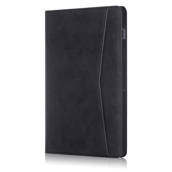 Samsung Galaxy Tab S7 / Tab S8 - Fodral Med Frontficka Och Pennhållare - Svart