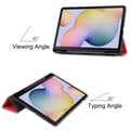 Miniatyrbild 3 av 6: Samsung Galaxy Tab S7 / Tab S8 Fodral Tri-Fold Pennhållare Röd